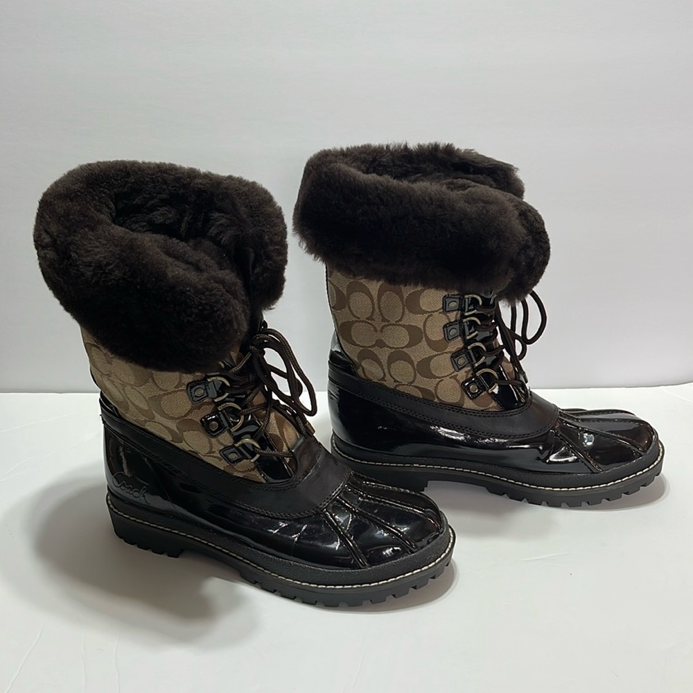 Coach Winter Snow Rain Boots “Lenora” Size 8.5B